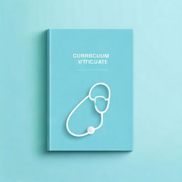 A simplistic, high-quality cover for a medical curriculum vitae book