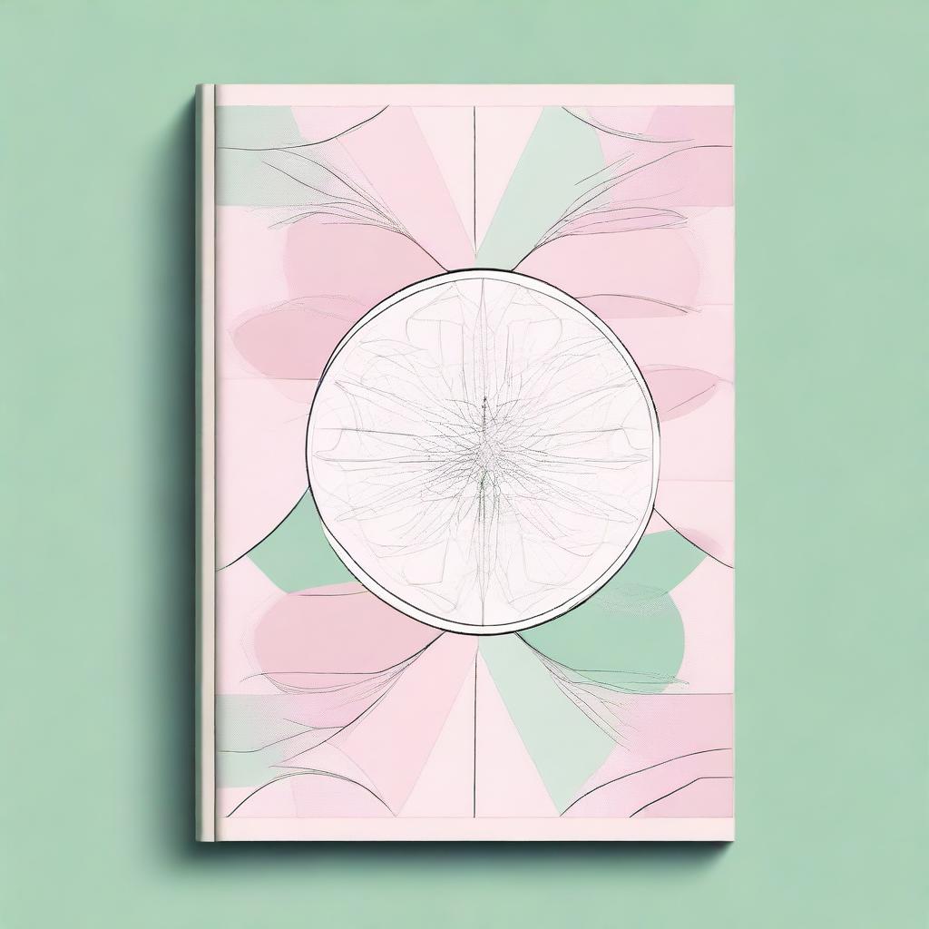 A high-quality digital art image of an abstract book cover for a daily journal planner