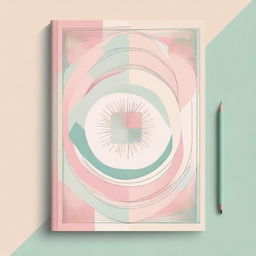 A high-quality digital art image of an abstract book cover for a daily journal planner