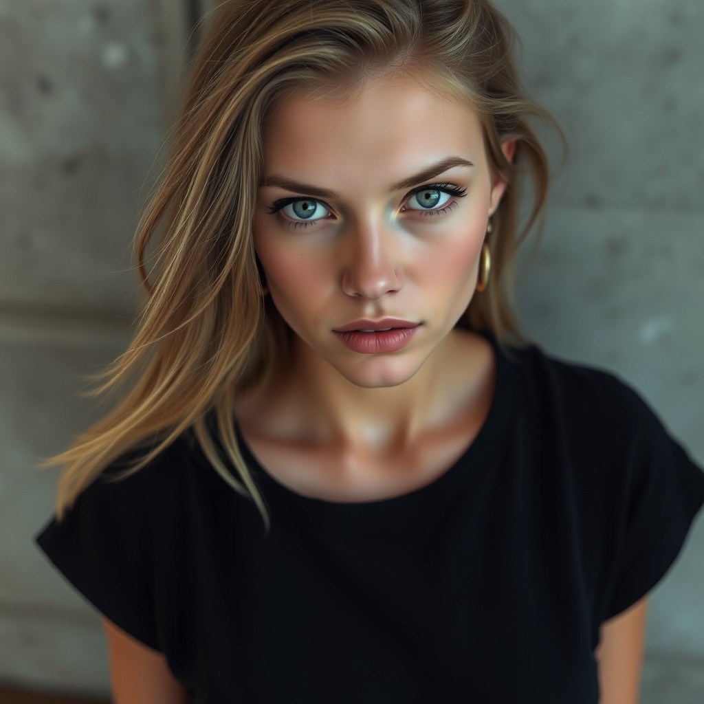 A woman of mixed European and Tomohon descent with an incredibly beautiful face and milk-white skin