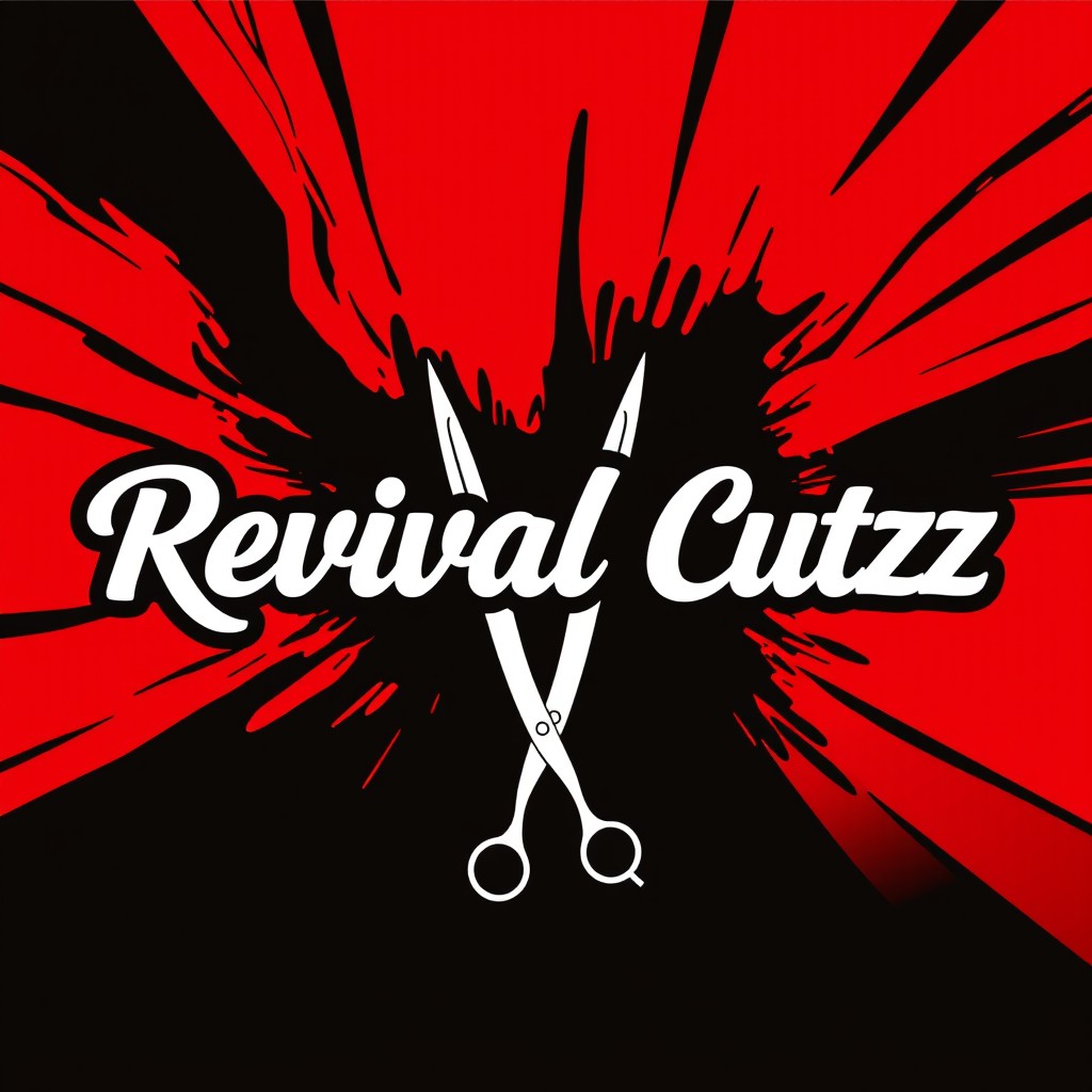An eye-catching and modern Instagram profile picture design featuring the text 'Revival Cutzz' prominently