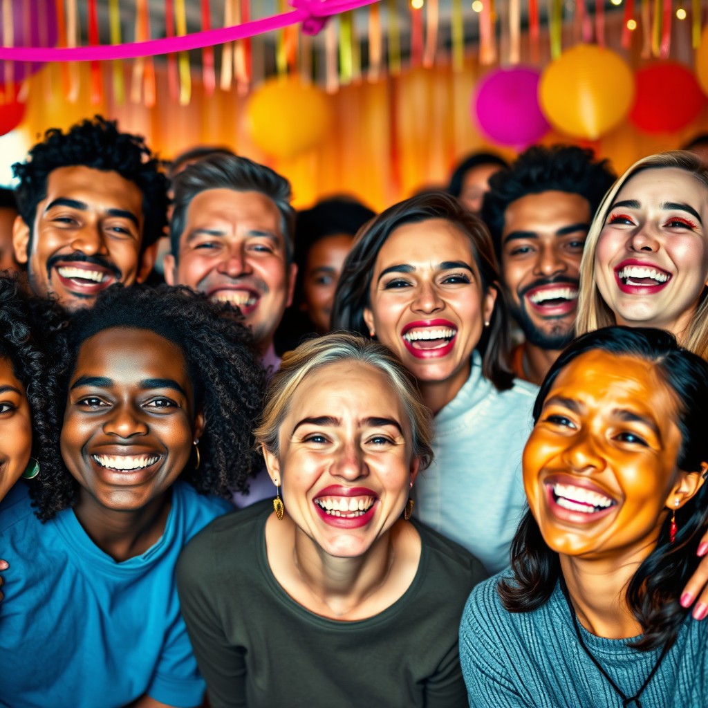 Celebrating Unity: A Joyful Gathering of Diverse Smiles