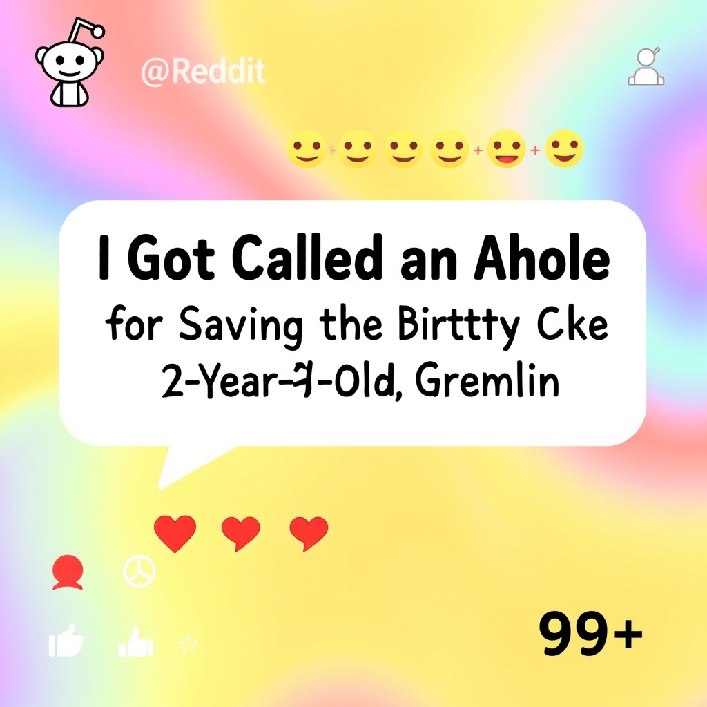 A vibrant, eye-catching YouTube thumbnail designed in a Reddit style featuring a comment bubble layout