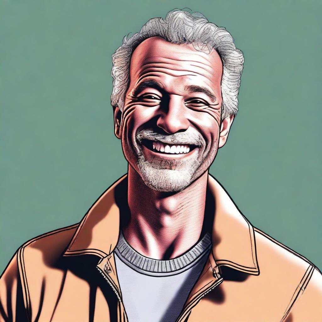 A high-quality digital art image of a man named Dick