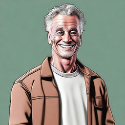 A high-quality digital art image of a man named Dick