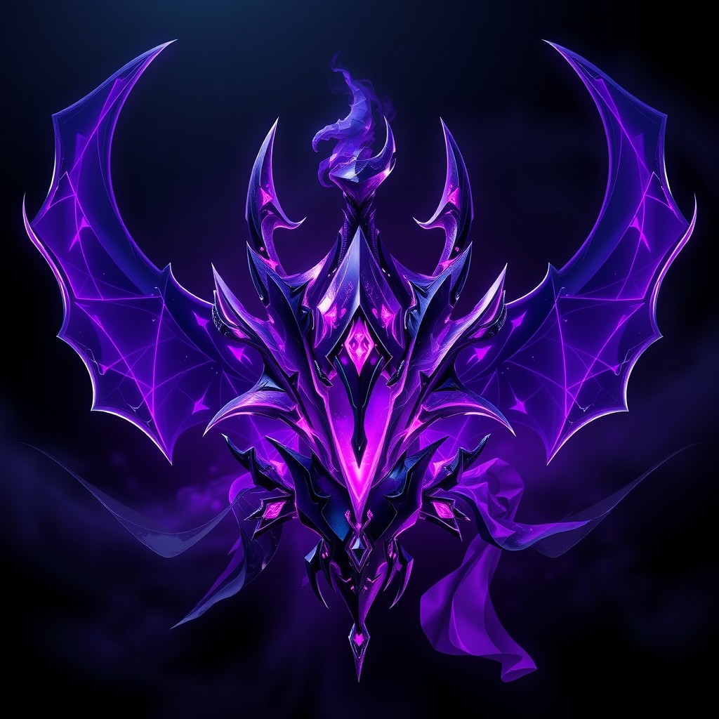 A mesmerizing visual representation of 'Arsenal Diabolico', emphasized by a blend of glowing purple, black, and silver elements