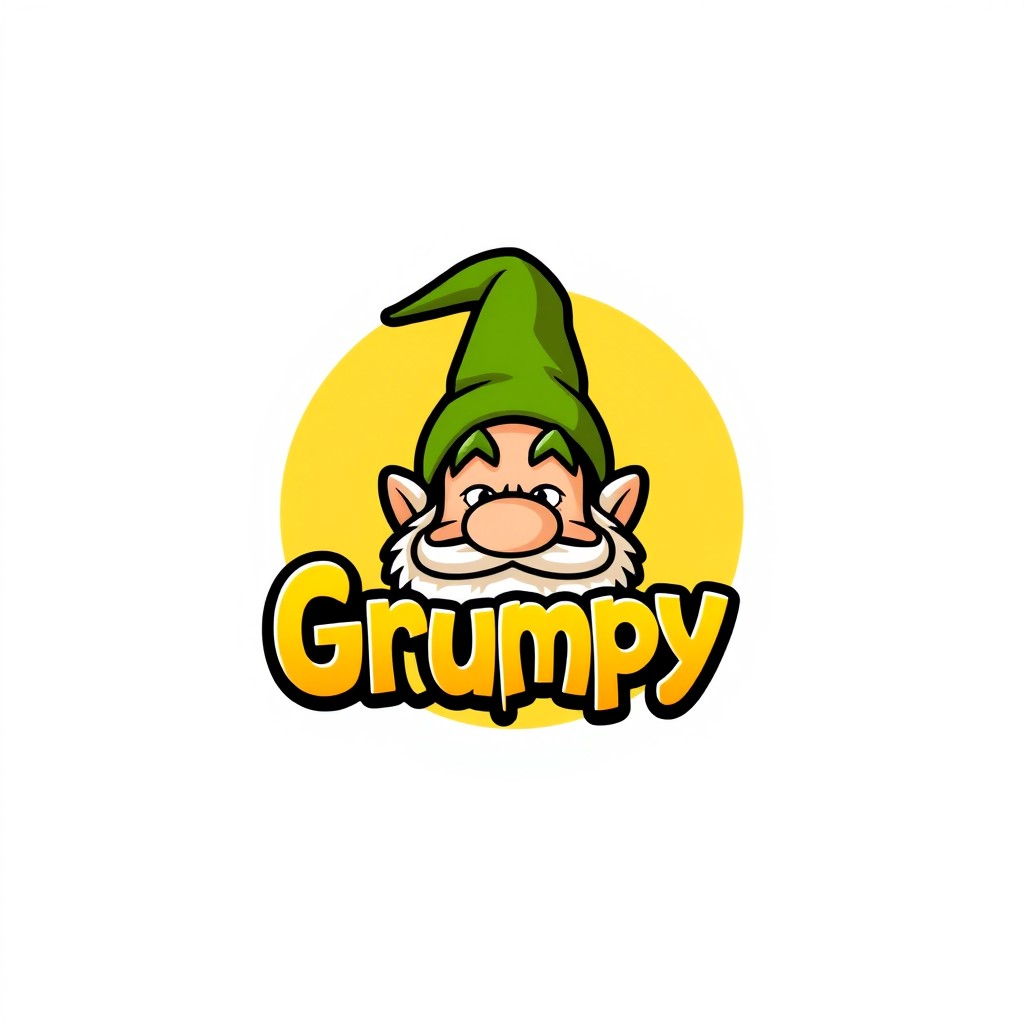 Create a logo featuring the name 'Opa Grumpy' prominently displayed in a fun and whimsical font