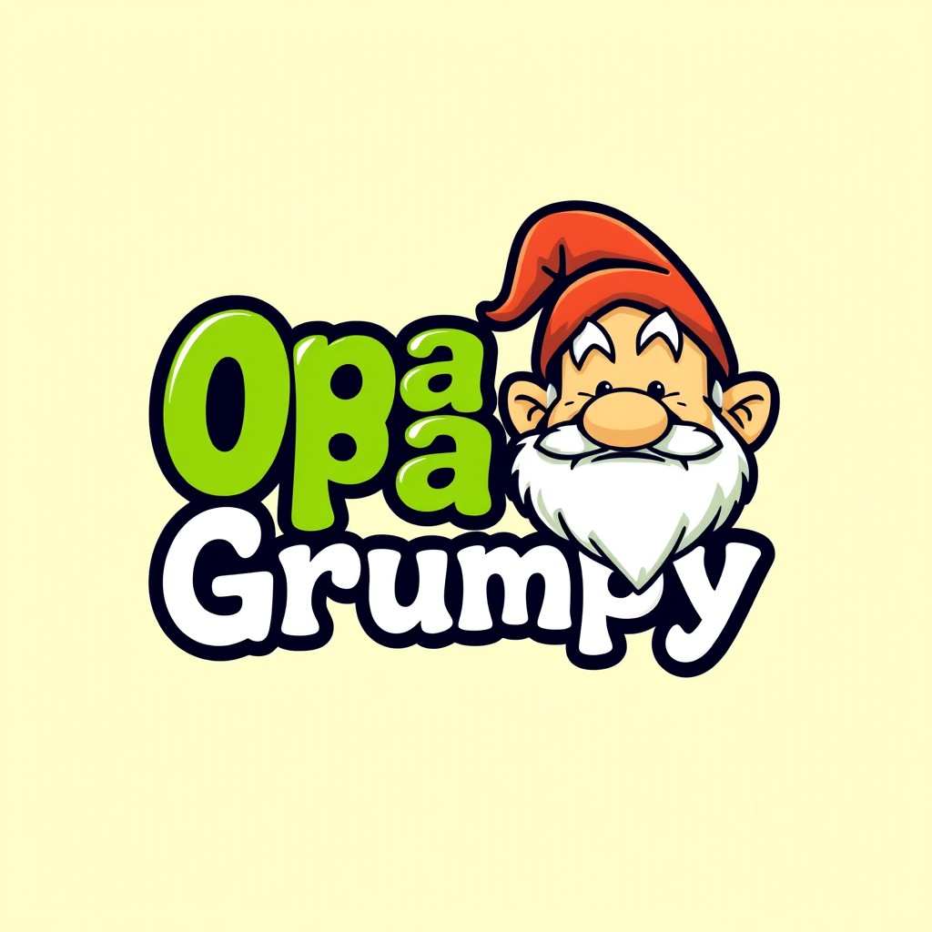 Opa Grumpy Logo Design - Whimsical and Cheerful Branding