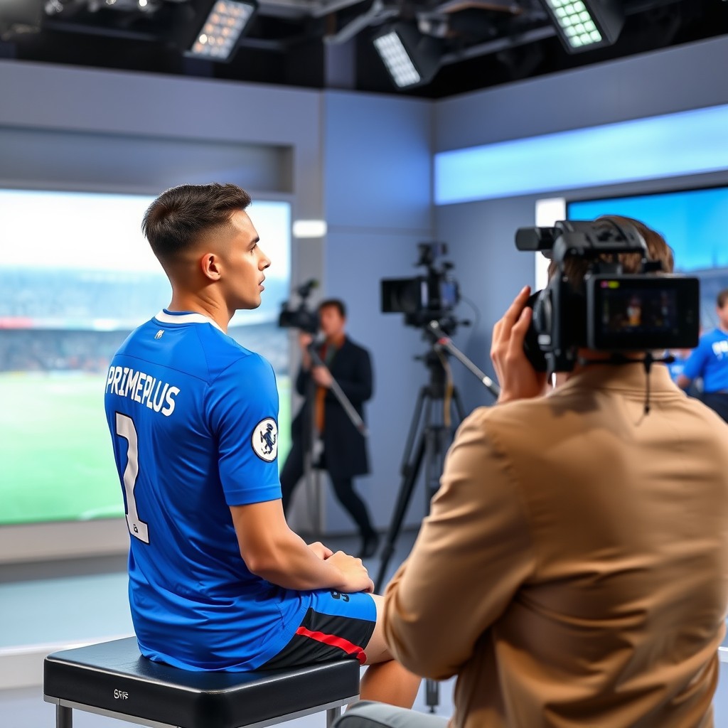 Exclusive Interview with Football Star in Modern Studio