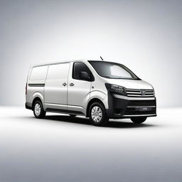 A high-quality digital art image of a Toyota Pro Ace van in a detailed and realistic style