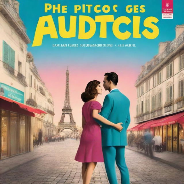 This is a high-quality movie poster for 'The Pitucos Goes to Paris', starring Jakéma Charhon and Henri Sampaio