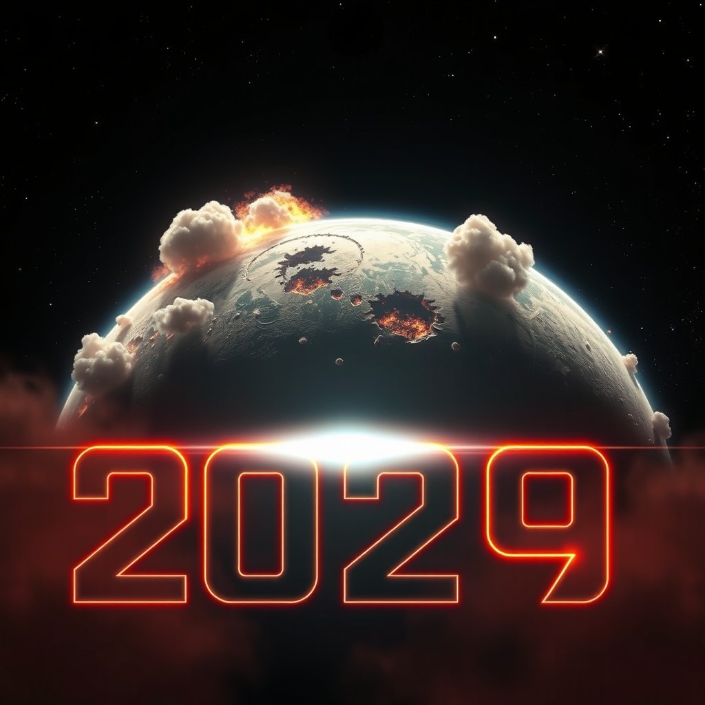 A dramatic movie poster set in space featuring a destroyed Earth in the background
