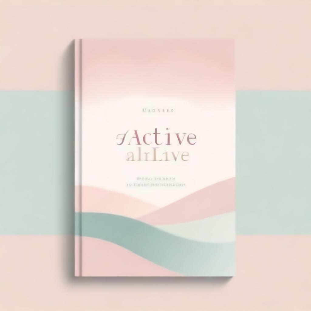 This is a high-quality digital art image designed as a book cover for a 365-day devotional and journal entitled 'Active and Alive'