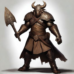 A high-quality digital art piece showcasing a bronze-colored Dragonborn Viking from the Dungeons and Dragons universe