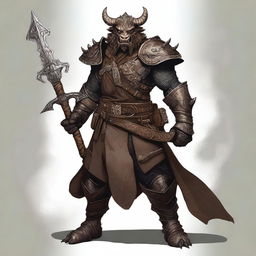 This is a high-quality digital art piece showcasing a bronze Dragonborn Viking, a character from the Dungeons and Dragons universe