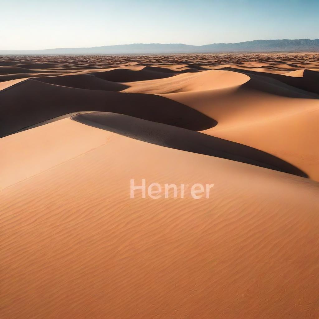 An engaging YouTube thumbnail image showcasing a stunning desert landscape