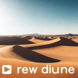 An engaging YouTube thumbnail image showcasing a stunning desert landscape