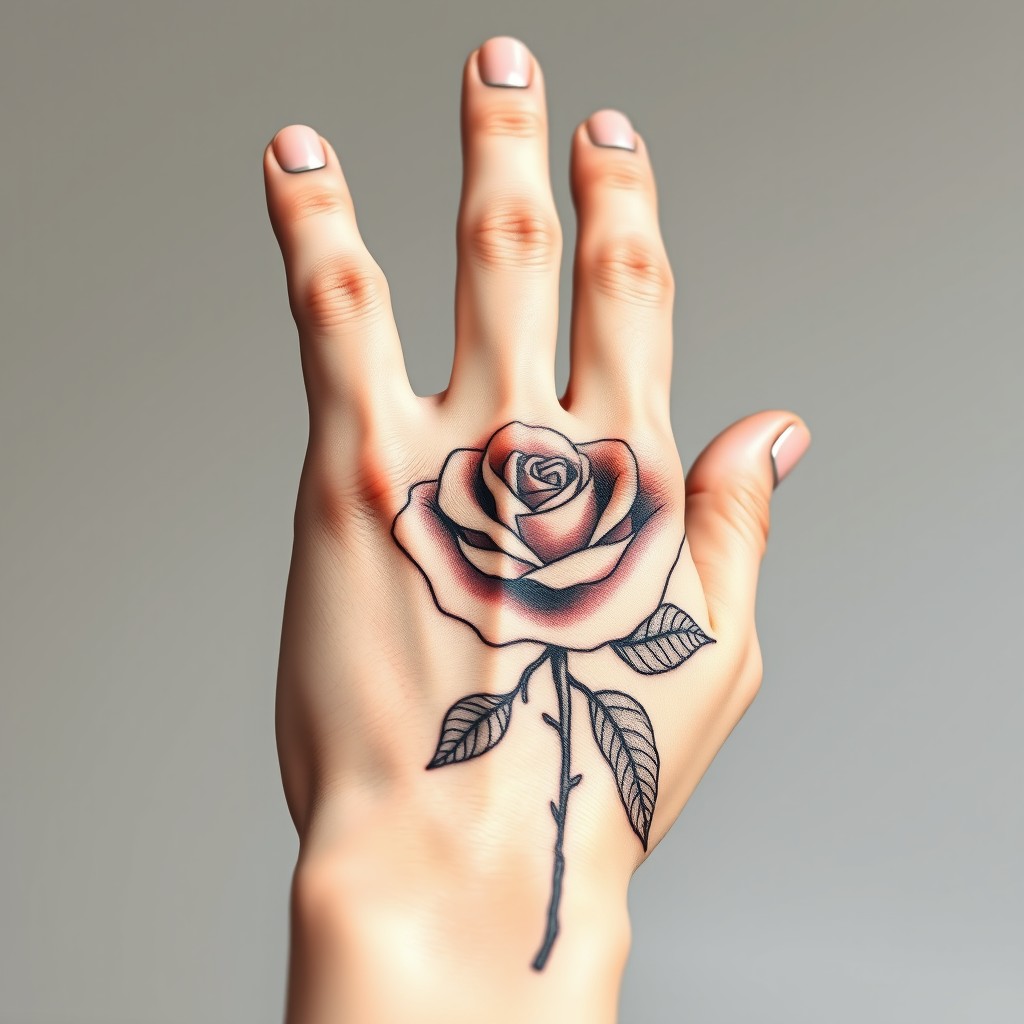 A close-up illustration of a hand featuring specific finger positions: the thumb and ring finger are bent, with the index finger and middle finger pointing straight ahead, while the little finger is extended