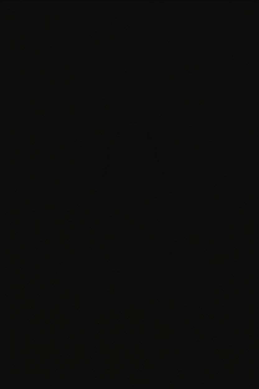 A dark hallway with an ajar door, revealing a shadowy silhouette of a woman in a cloak standing in the doorway