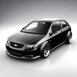 A design concept of a 2003 Chevrolet Celta, represented as a high-quality digital render