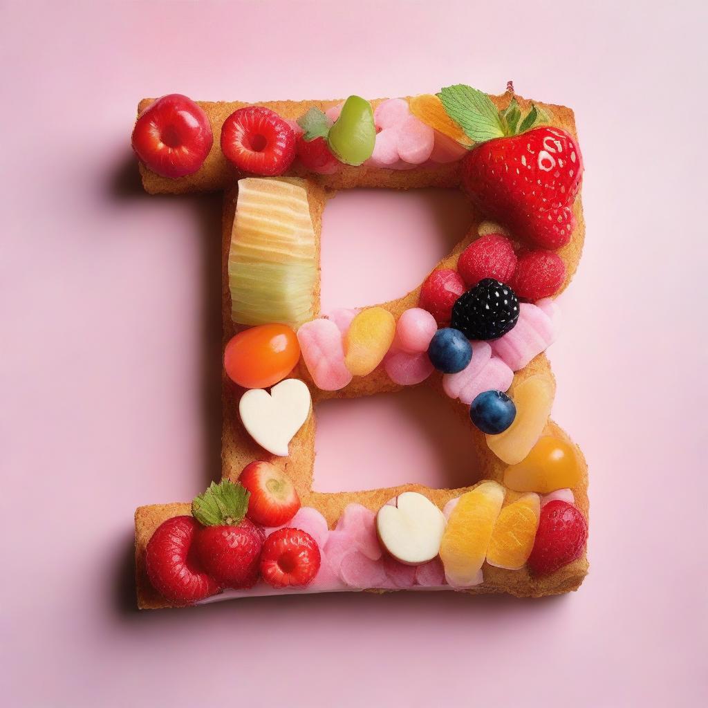 Sweet food shaped like the number 3