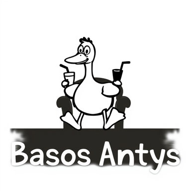 Playful Minimalist Logo Design for Basos Antys - Cartoon Duck