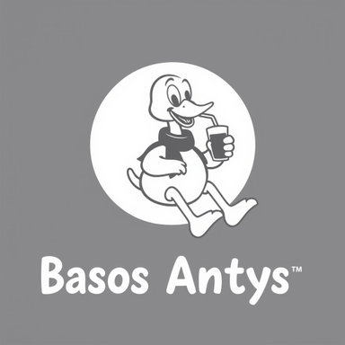 Playful Minimalist Logo Design for Basos Antys - Cartoon Duck