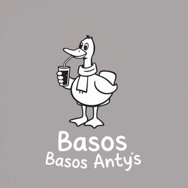 Playful Minimalist Logo Design for Basos Antys - Cartoon Duck