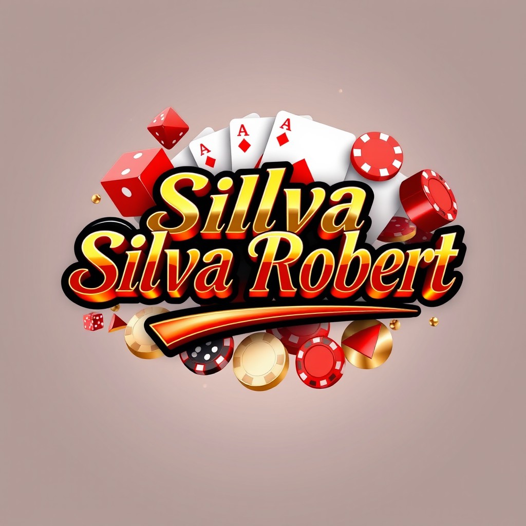 A striking 3D logo design for a casino named 'Silva Robert'