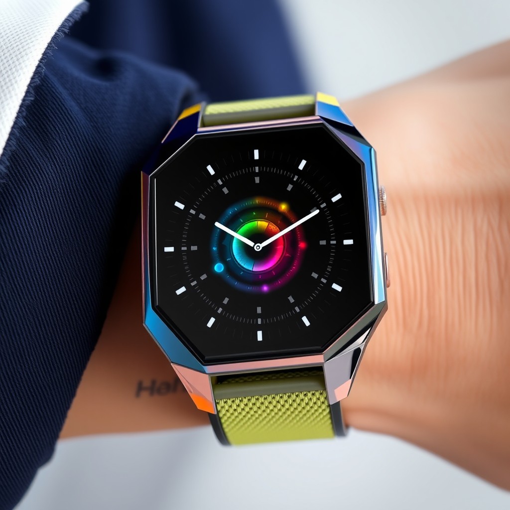 A completely original wristwatch design that combines innovative technology with a striking visual aesthetic