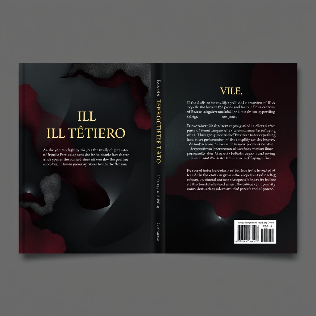 A sophisticated book cover and back cover design for a poetry collection titled "Ill Teatro Della Vita"
