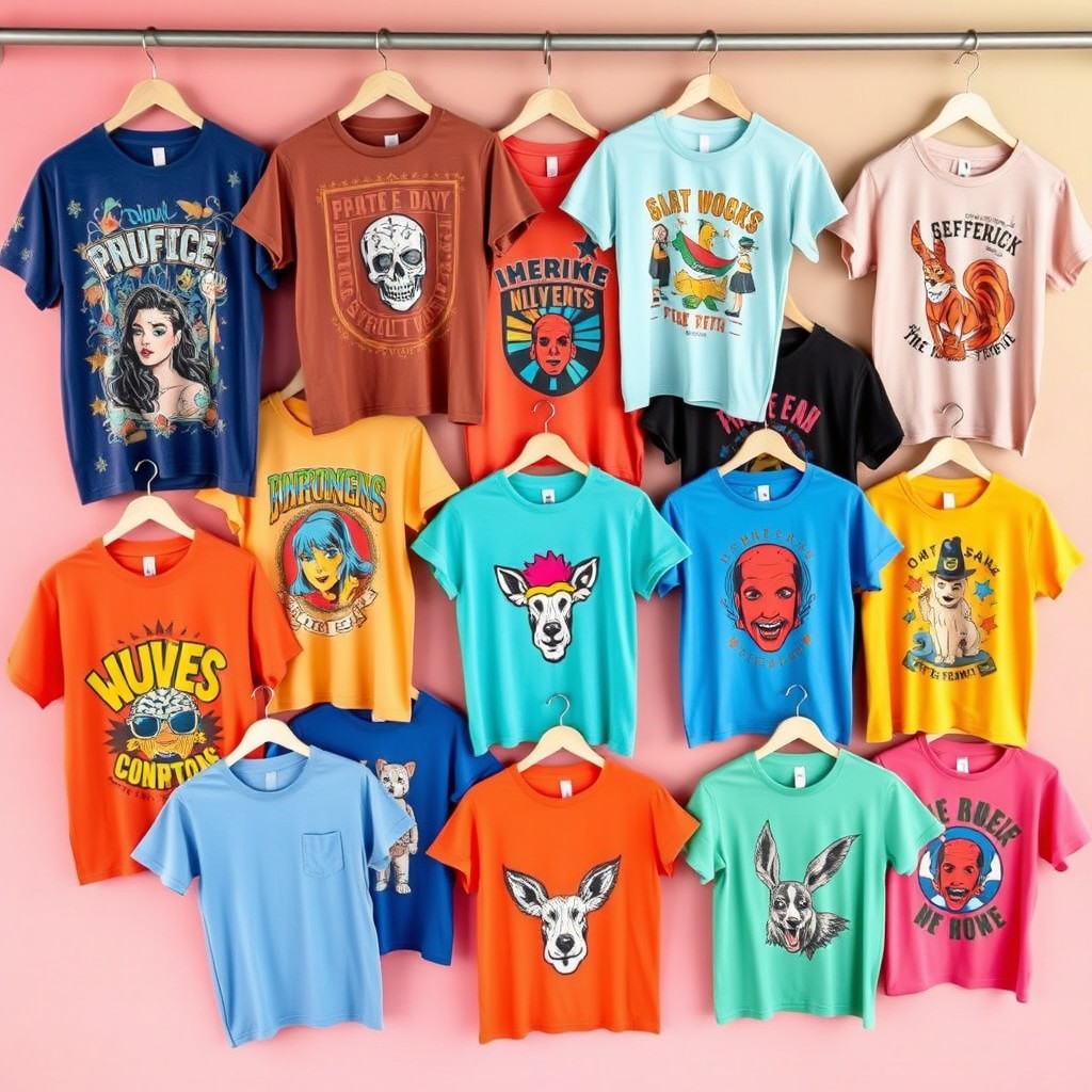 Vibrant & Stylish T-Shirt Collection: Unique Designs for Every Mood
