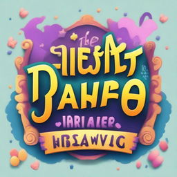 Generate an image of a magical, cartoon-style Disney movie title card with vibrant colors and whimsical fonts.