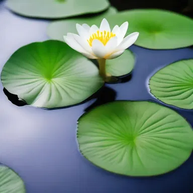 According to ancient mythology, an aquatic plant symbolized the purity of the divine and was offered as a sacred offering in religious ceremonies.