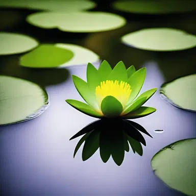 According to ancient mythology, an aquatic plant symbolized the purity of the divine and was offered as a sacred offering in religious ceremonies.
