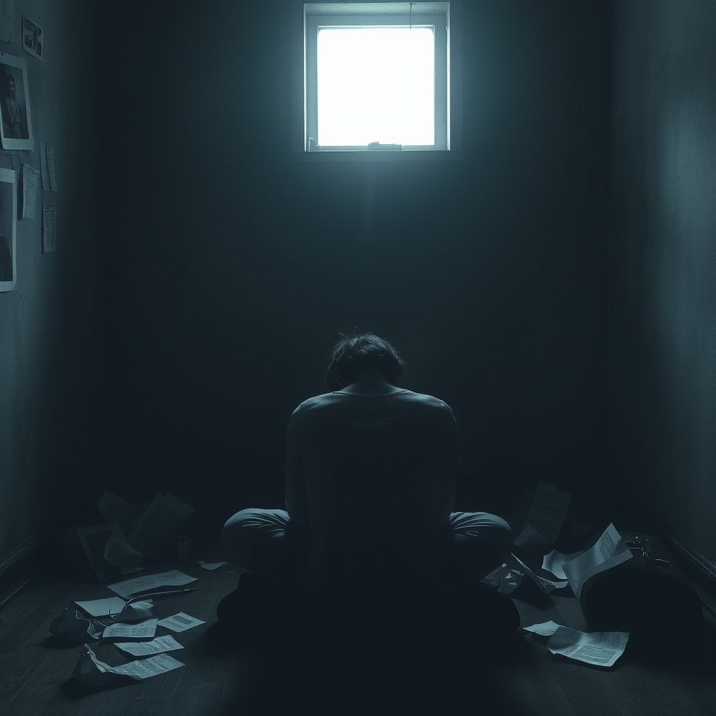 Somber Scene of Despair: A Visual Exploration of Hopelessness