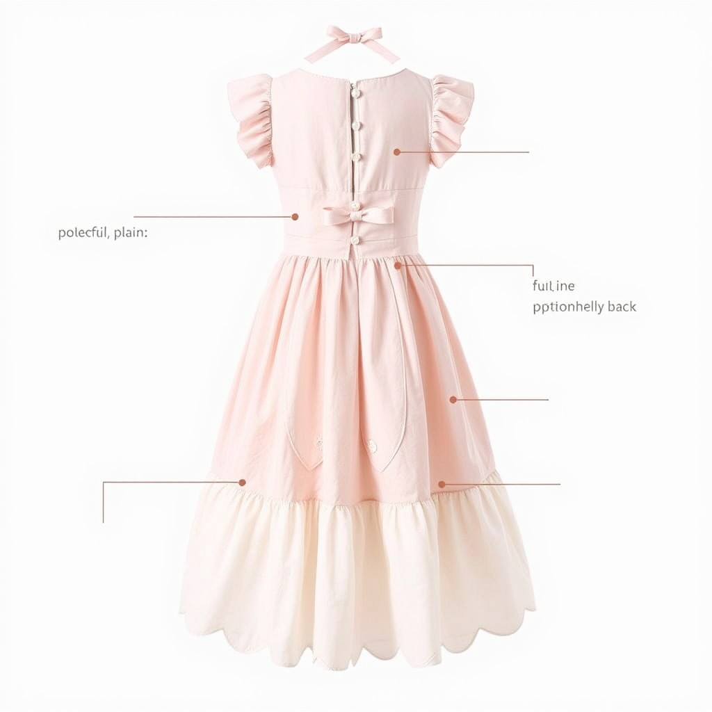A stunning A-line knee-length dress named "Petal Breeze" crafted from a lightweight cotton-linen blend, ensuring both comfort and breathability