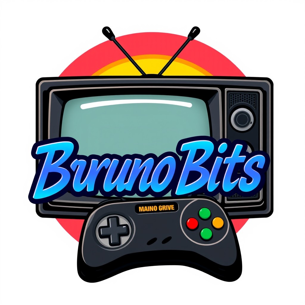 A professional logo design for a YouTube channel named 'TheBrunoBits'