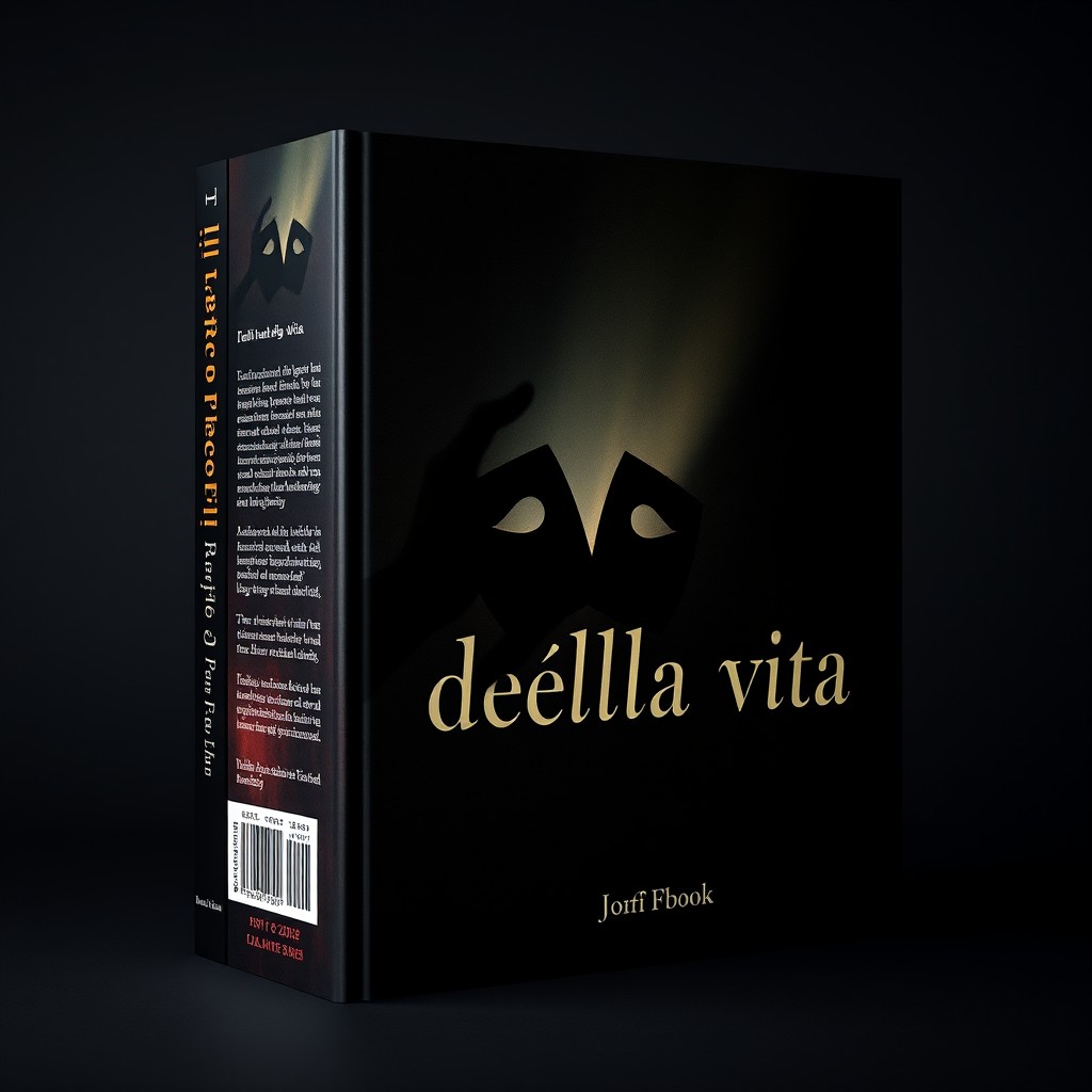 Dramatic Book Cover Design for 'Ill teatro della vita' - Poetry Collection