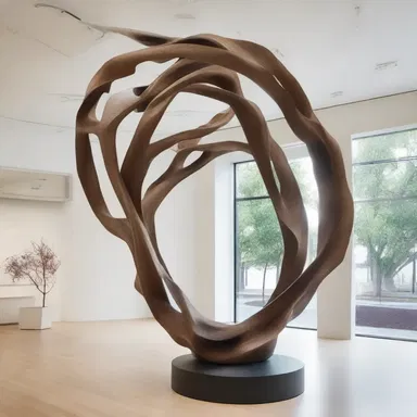 The sculpture was inspired by nature, with its branches resembling an arbor twisting into a beautiful form.