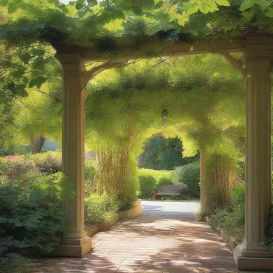 In the novel, the protagonist found solace under the shade of the arbor, where he would spend hours reading his favorite books.