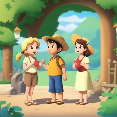 In the animated show, the lovable characters often gather under the shade of the arbor, engaging in fun and adventurous activities while surrounded by the beauty of nature.