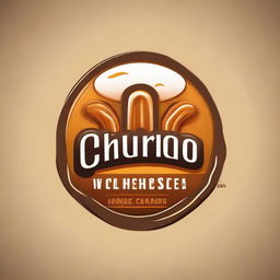 Design a captivating business logo for a churros company. The logo should contain the brand name 'Churro Bliss', evoking a sense of appetizing delight and warmth.