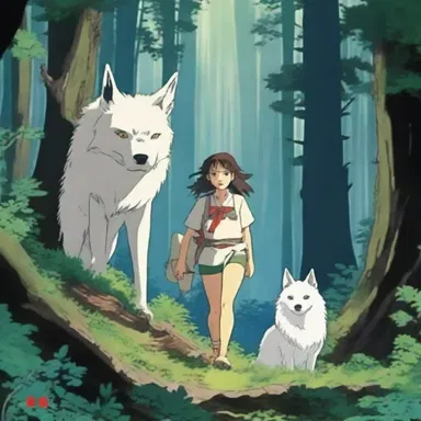 In the arborary world of Studio Ghibli's 'Princess Mononoke,' the protagonist Ashitaka embarks on a quest to find a cure for a deadly curse.