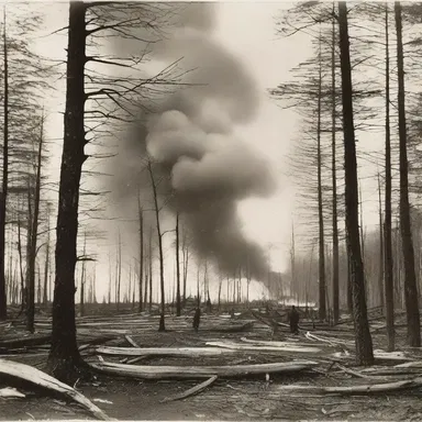 One notable historical event involving an arborary disaster is the Great Peshtigo Fire in 1871, where a massive forest fire in Wisconsin destroyed several towns and claimed numerous lives.