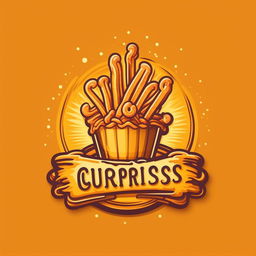 Create a visually appealing business logo for a churros company. The logo should integrate the brand name 'Churro Bliss', conjuring an enticing and joyful atmosphere.