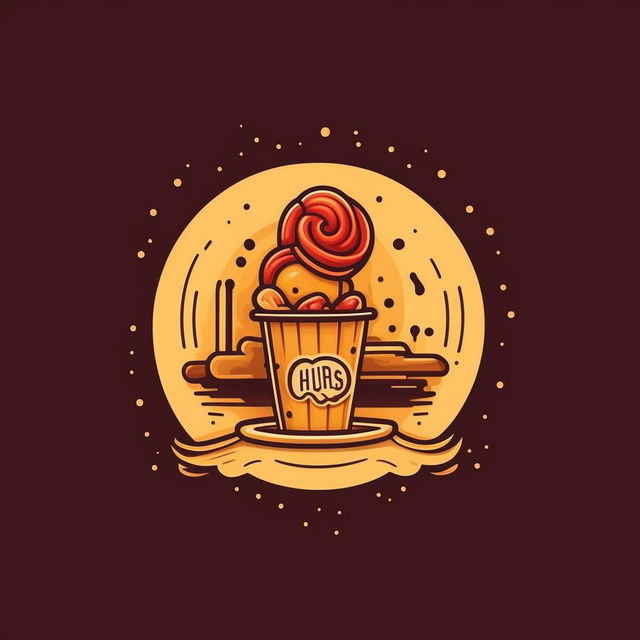 Create a visually appealing business logo for a churros company. The logo should integrate the brand name 'Churro Bliss', conjuring an enticing and joyful atmosphere.