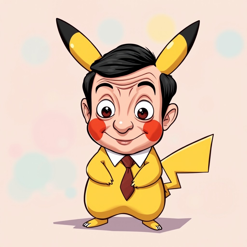 A whimsical and humorous character illustration featuring Mr