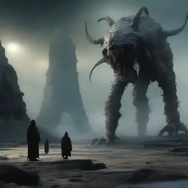The archaean environment of barren and desolate landscapes provided the perfect setting for a horror movie about ancient, malevolent creatures awakening in the depths.