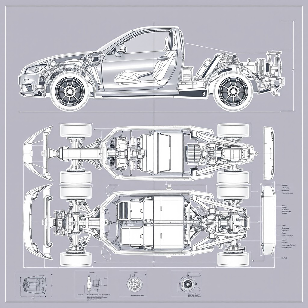 Comprehensive Technical Drawings for Automotive Engineering | Idyllic